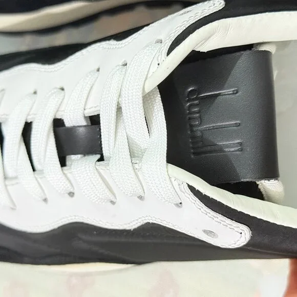 Dunhill Black Wavy Suede Sneakers - Picture 8 of 9